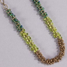 Through the Grapevine Magatama Necklace Chianti